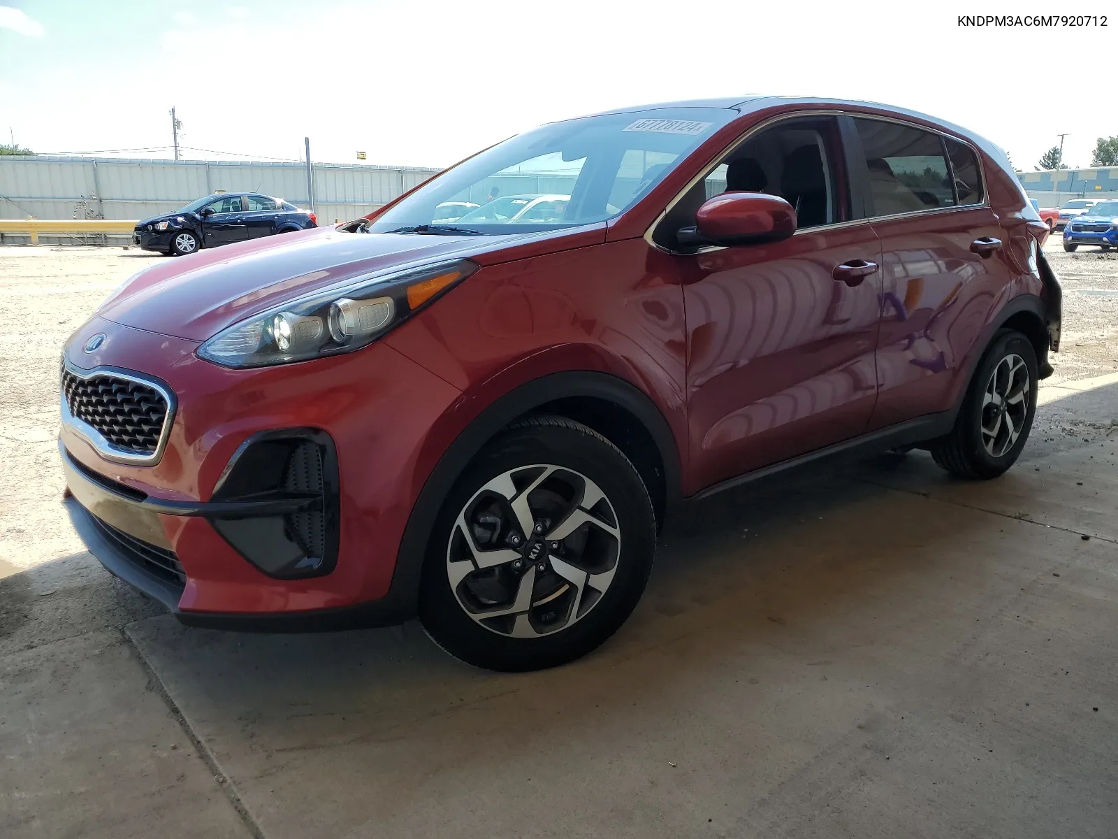 2021 Kia Sportage Lx VIN: KNDPM3AC6M7920712 Lot: 67778124