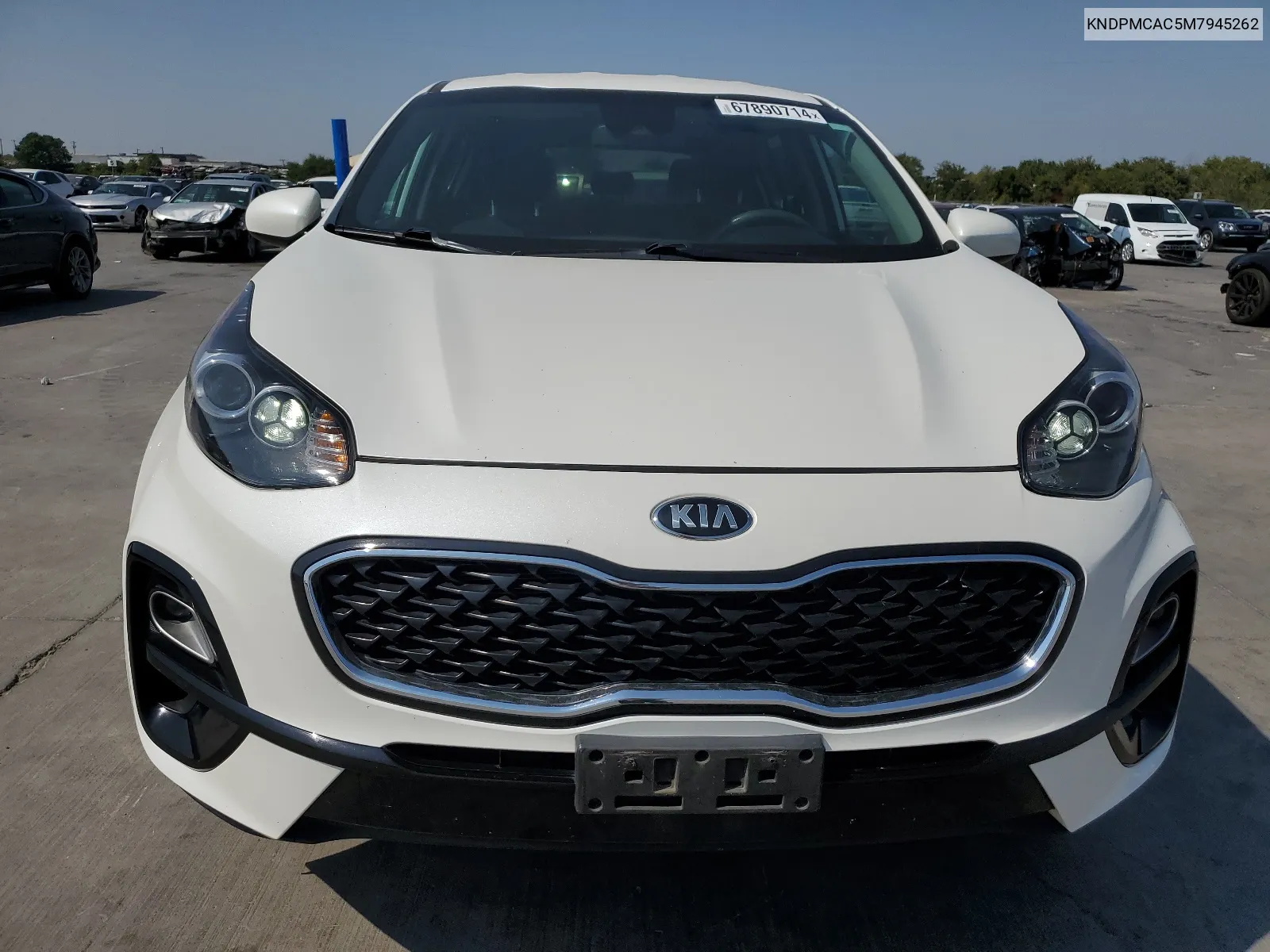 2021 Kia Sportage Lx VIN: KNDPMCAC5M7945262 Lot: 67890714