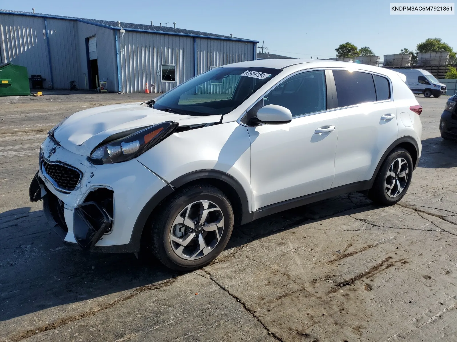 2021 Kia Sportage Lx VIN: KNDPM3AC6M7921861 Lot: 67934154