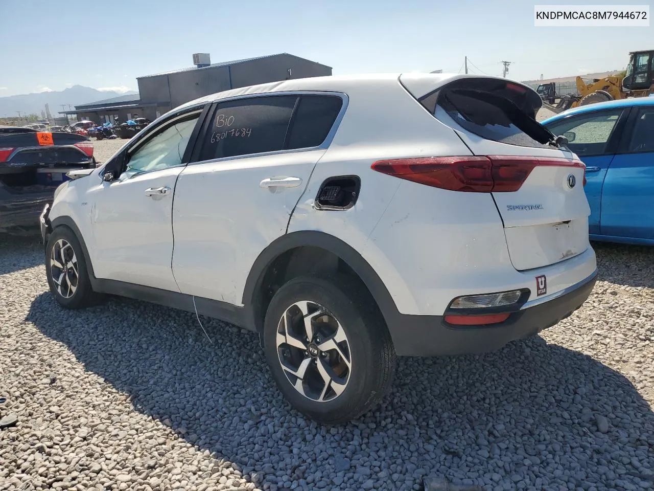 2021 Kia Sportage Lx VIN: KNDPMCAC8M7944672 Lot: 68017684