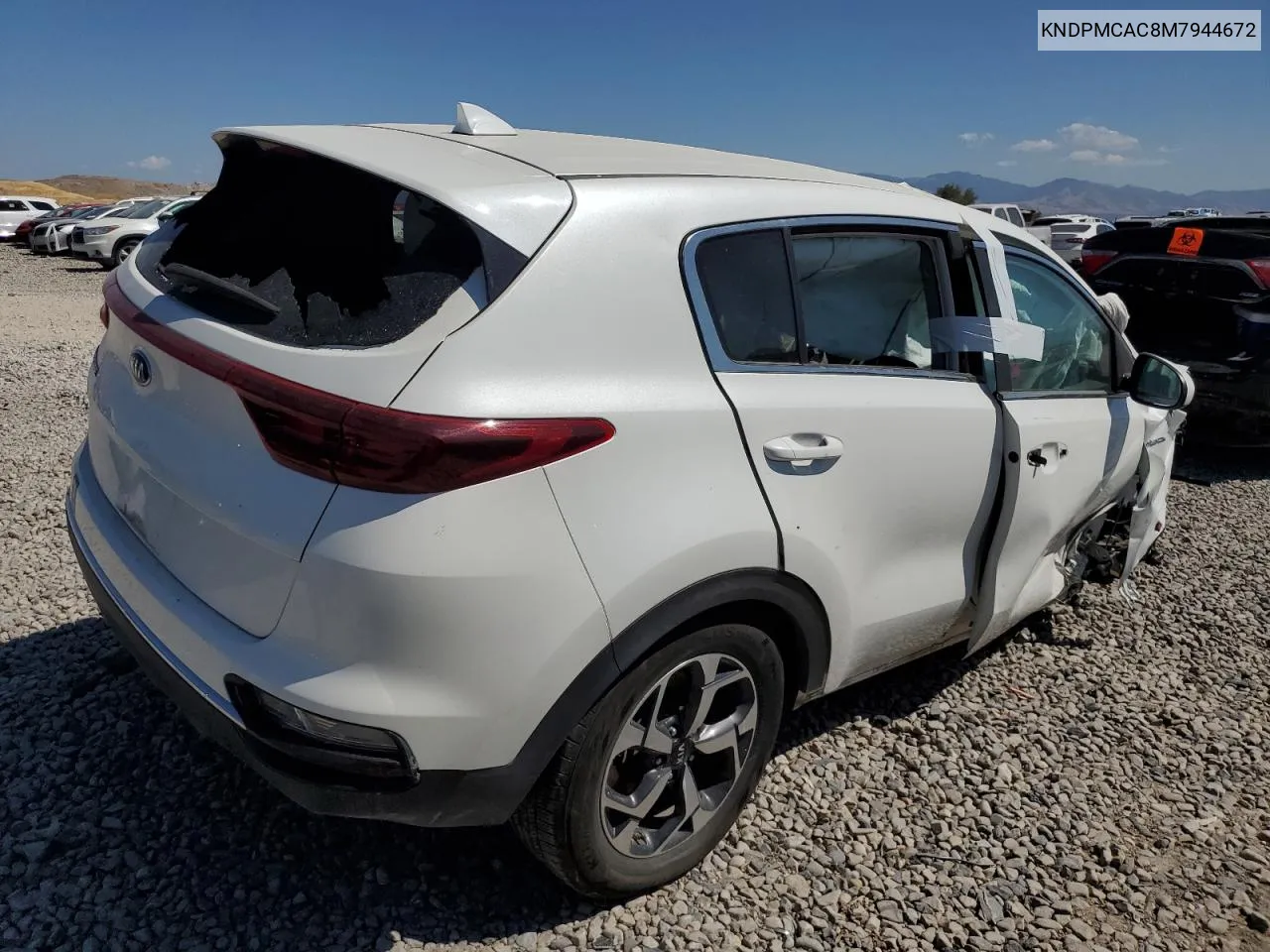 2021 Kia Sportage Lx VIN: KNDPMCAC8M7944672 Lot: 68017684