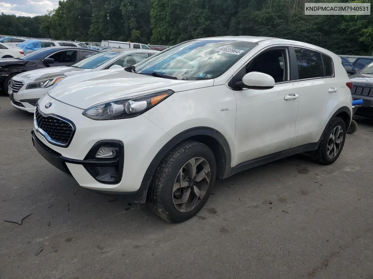 2021 Kia Sportage Lx VIN: KNDPMCAC3M7940531 Lot: 68623964