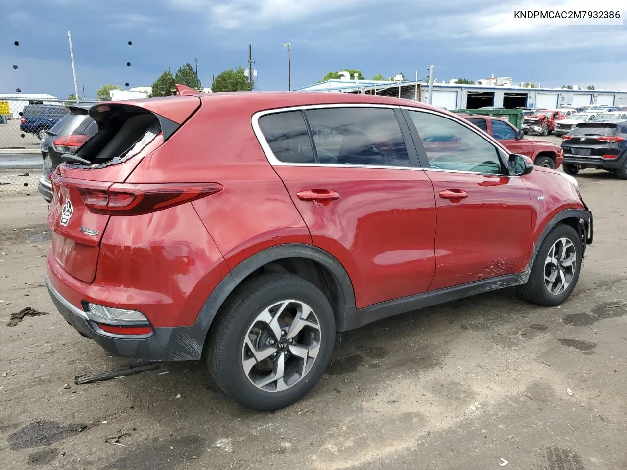 2021 Kia Sportage Lx VIN: KNDPMCAC2M7932386 Lot: 68711634