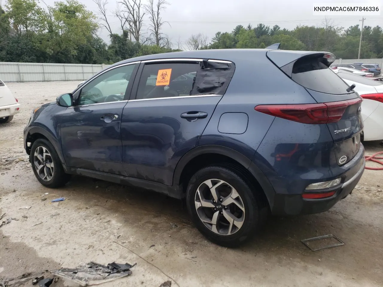 2021 Kia Sportage Lx VIN: KNDPMCAC6M7846336 Lot: 69017794