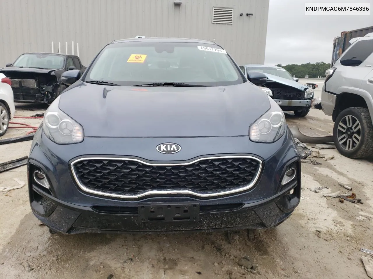 2021 Kia Sportage Lx VIN: KNDPMCAC6M7846336 Lot: 69017794