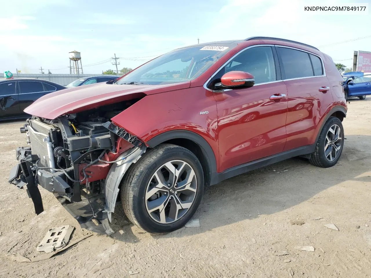 2021 Kia Sportage Ex VIN: KNDPNCAC9M7849177 Lot: 69383754