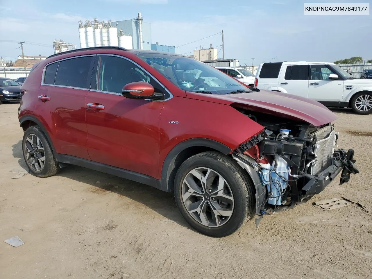 2021 Kia Sportage Ex VIN: KNDPNCAC9M7849177 Lot: 69383754