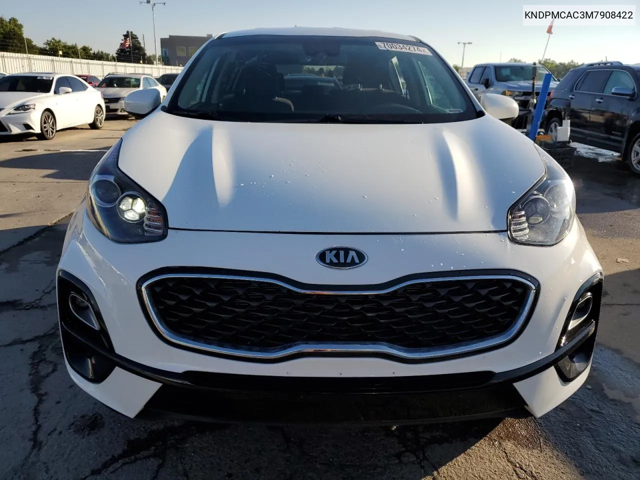 2021 Kia Sportage Lx VIN: KNDPMCAC3M7908422 Lot: 70034274