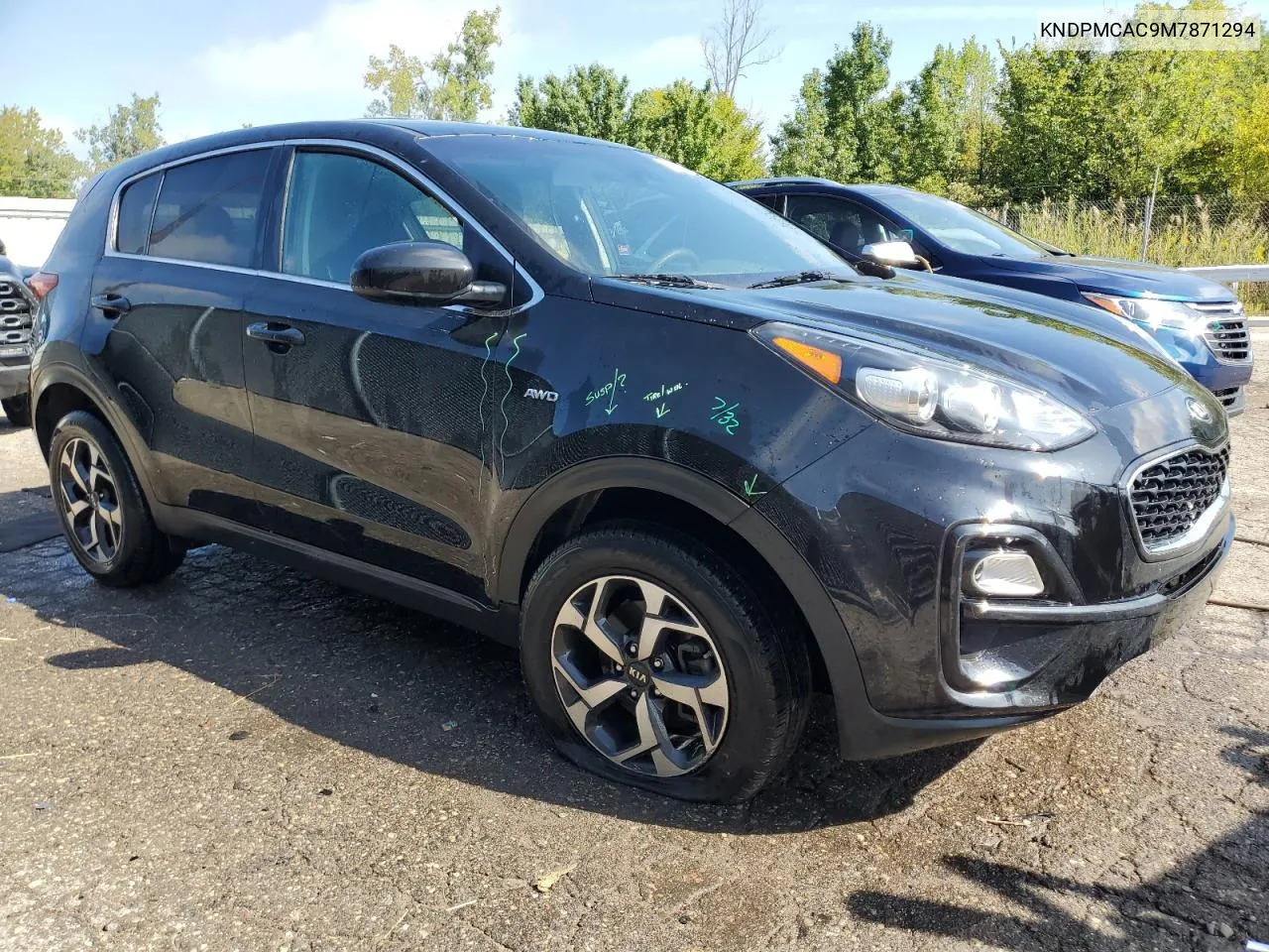 2021 Kia Sportage Lx VIN: KNDPMCAC9M7871294 Lot: 70791434