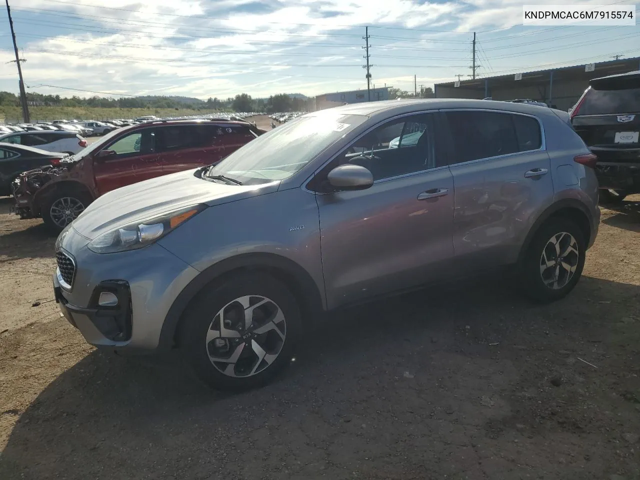 2021 Kia Sportage Lx VIN: KNDPMCAC6M7915574 Lot: 70870654