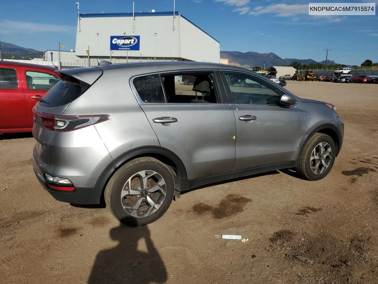 2021 Kia Sportage Lx VIN: KNDPMCAC6M7915574 Lot: 70870654