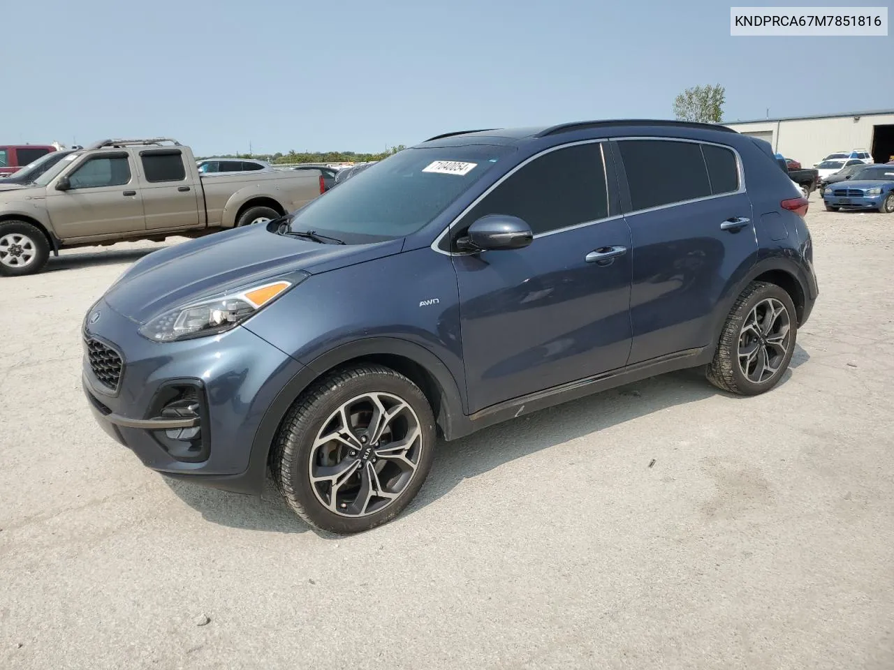 2021 Kia Sportage Sx VIN: KNDPRCA67M7851816 Lot: 71040054