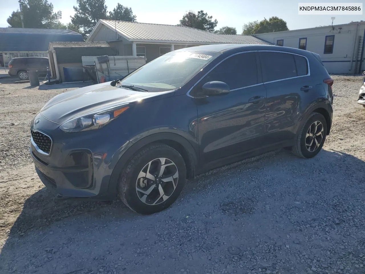 2021 Kia Sportage Lx VIN: KNDPM3AC3M7845886 Lot: 71743484