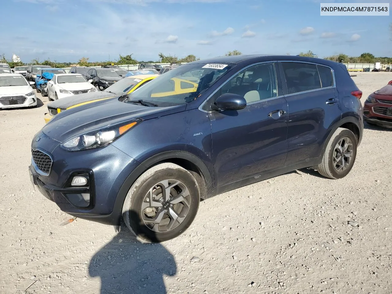 KNDPMCAC4M7871543 2021 Kia Sportage Lx