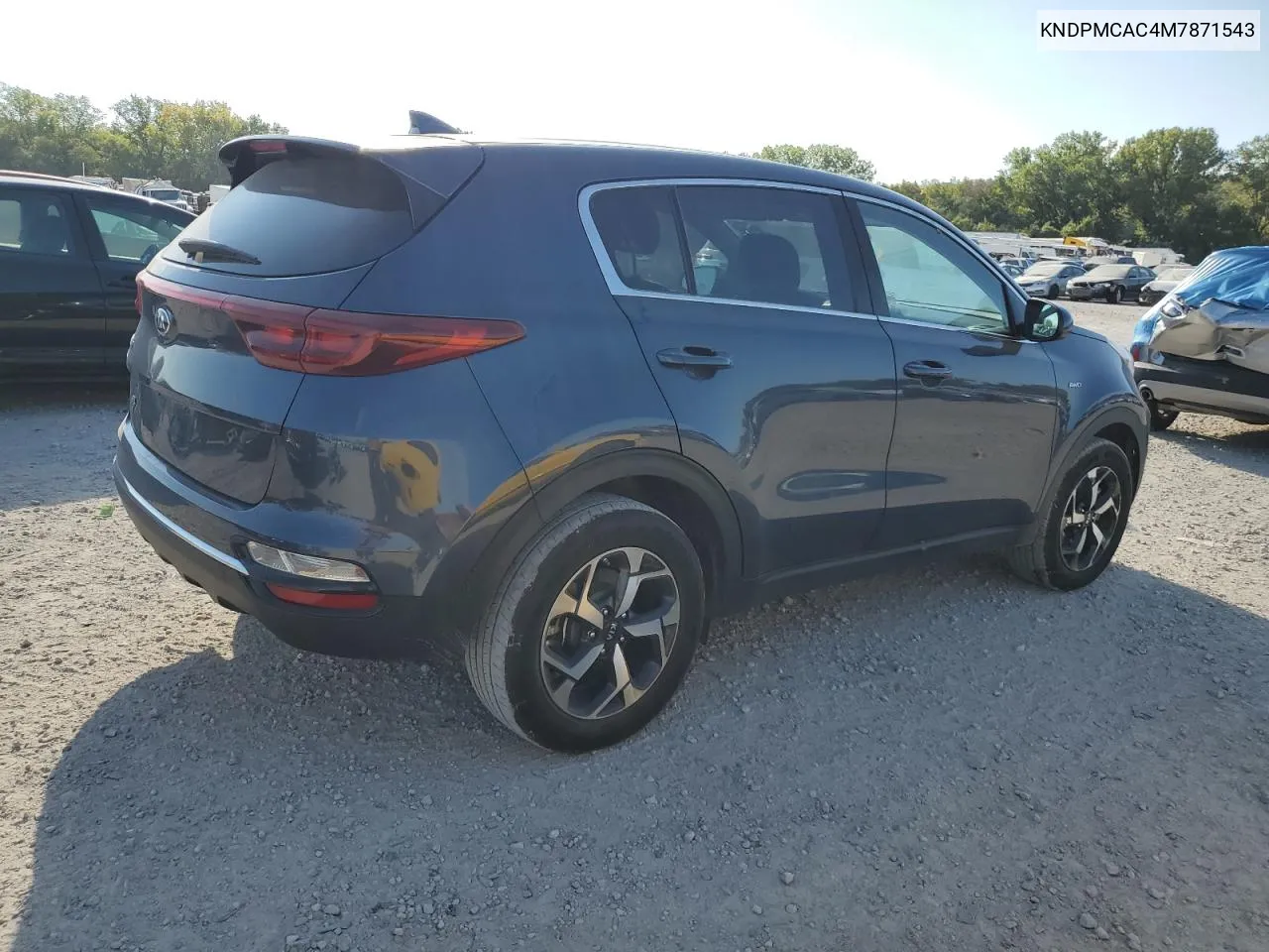 2021 Kia Sportage Lx VIN: KNDPMCAC4M7871543 Lot: 71833654