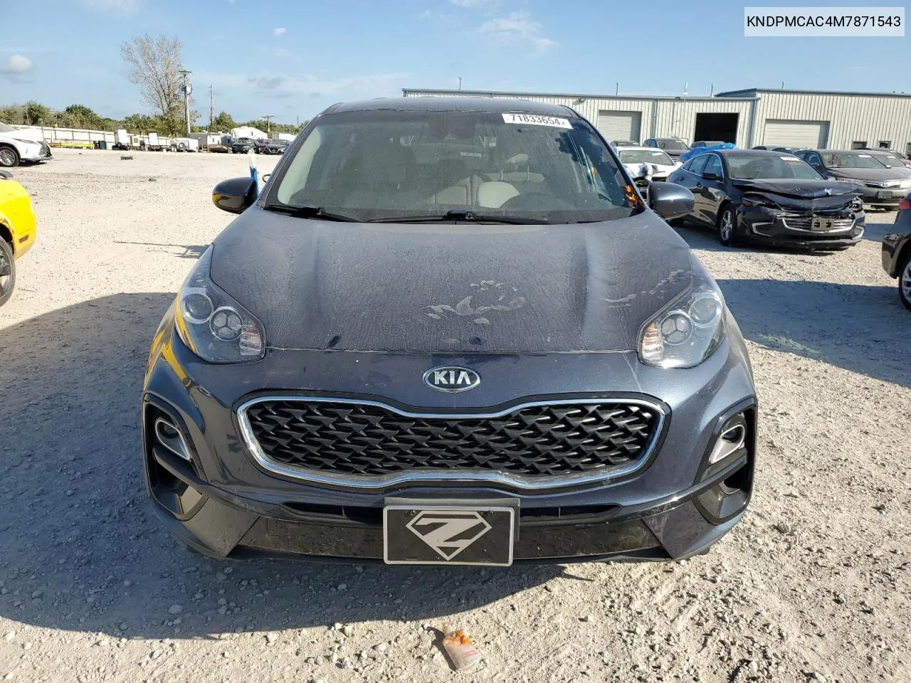 2021 Kia Sportage Lx VIN: KNDPMCAC4M7871543 Lot: 71833654