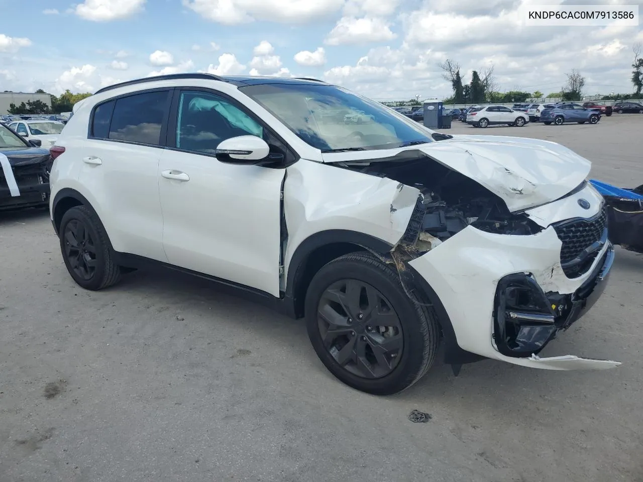 2021 Kia Sportage S VIN: KNDP6CAC0M7913586 Lot: 71975554