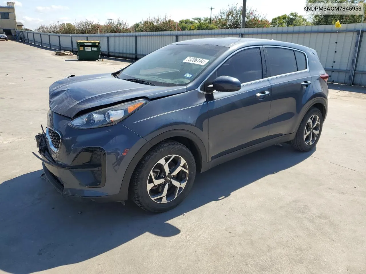 2021 Kia Sportage E VIN: KNDPM3ACM7845953 Lot: 72008144