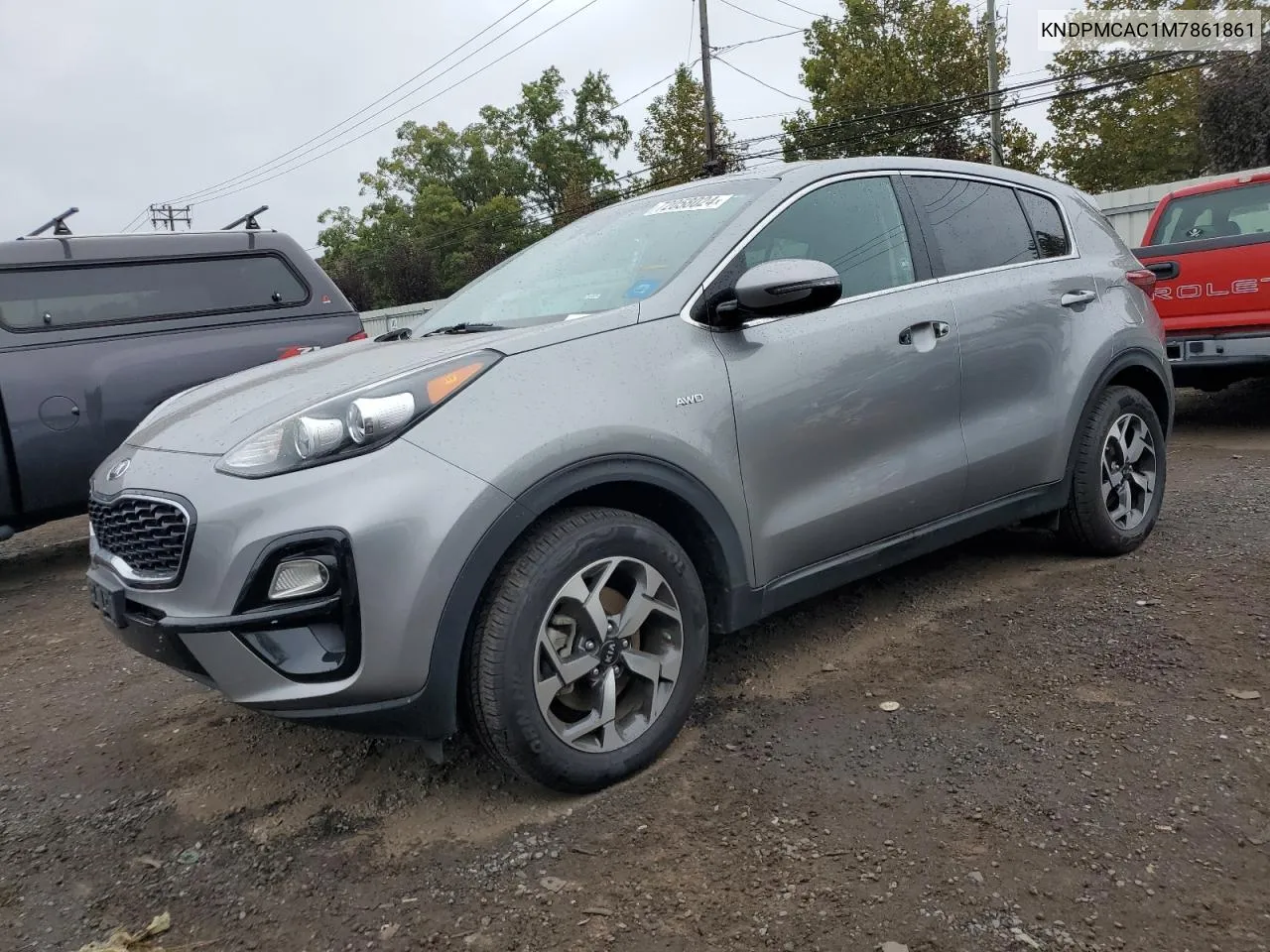 2021 Kia Sportage Lx VIN: KNDPMCAC1M7861861 Lot: 72058024