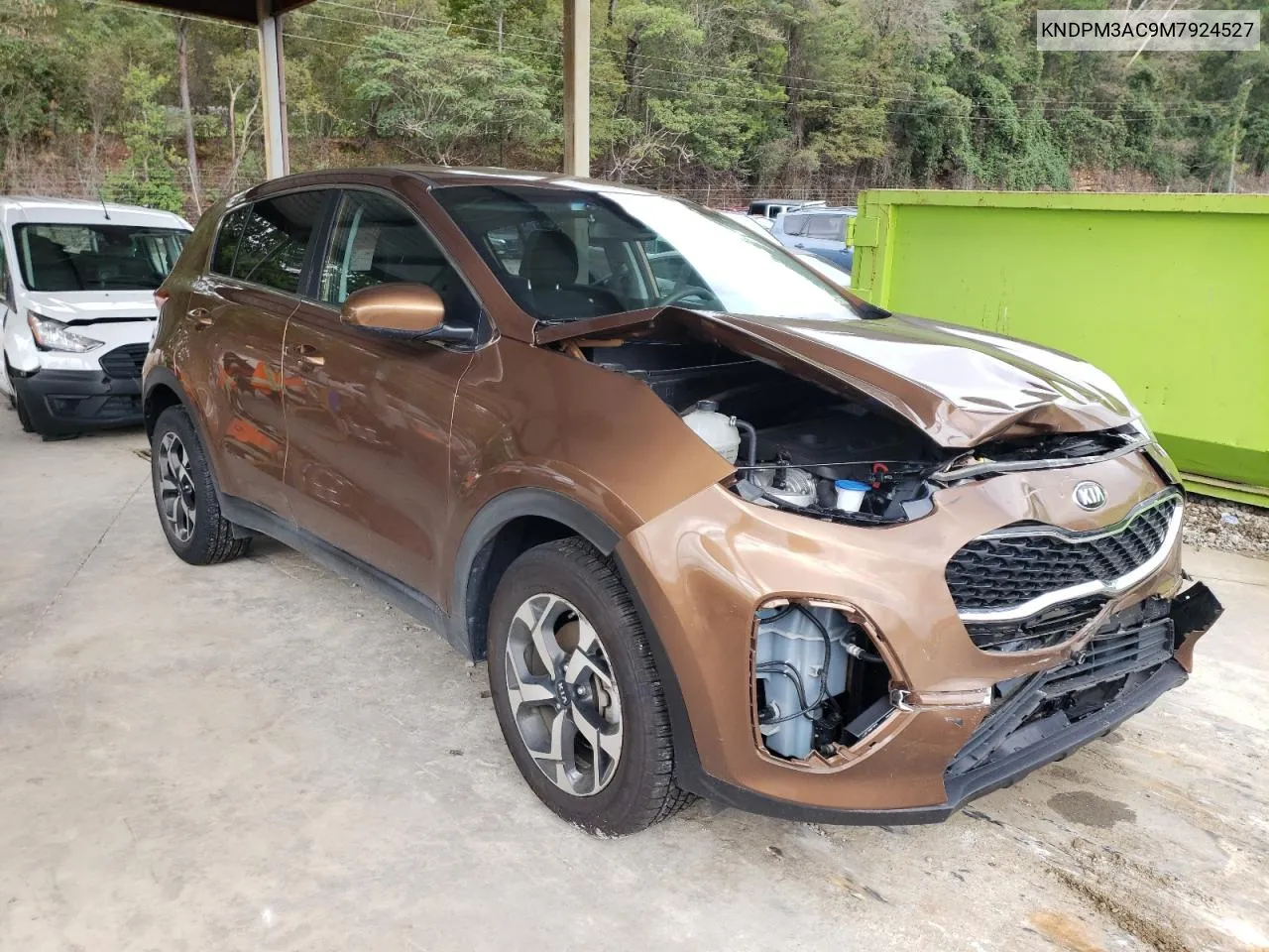 2021 Kia Sportage Lx VIN: KNDPM3AC9M7924527 Lot: 72178304