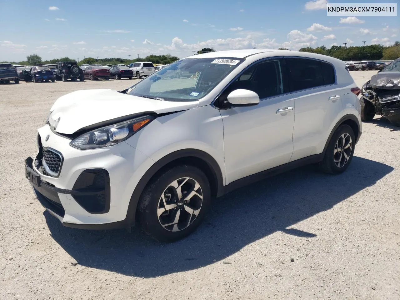 2021 Kia Sportage Lx VIN: KNDPM3ACXM7904111 Lot: 72274154