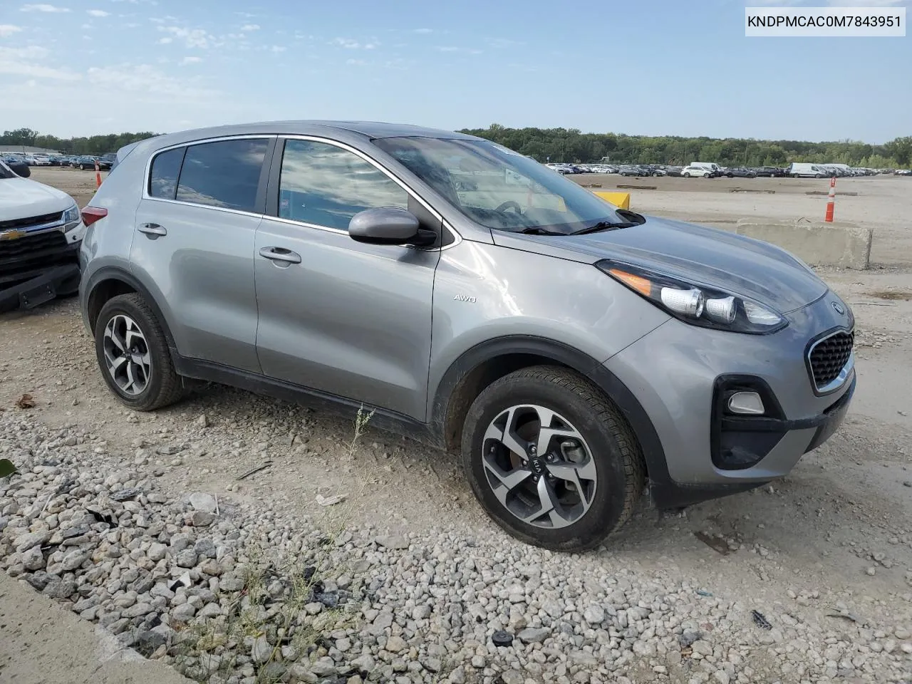 2021 Kia Sportage Lx VIN: KNDPMCAC0M7843951 Lot: 72388024