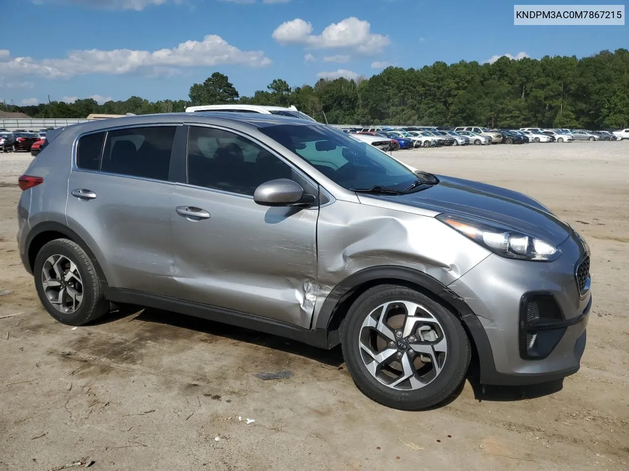 2021 Kia Sportage Lx VIN: KNDPM3AC0M7867215 Lot: 72408404