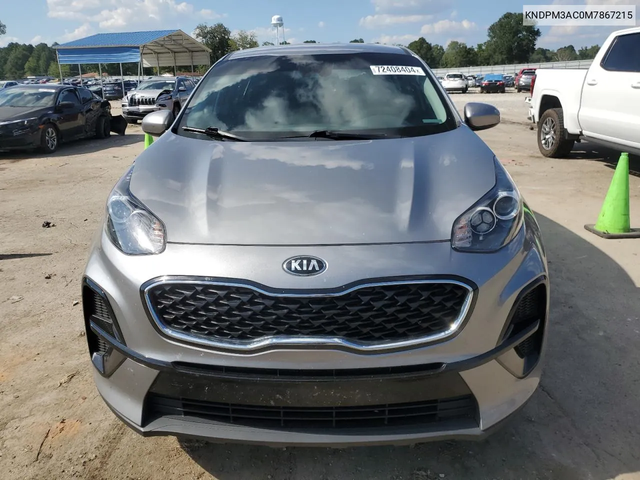 2021 Kia Sportage Lx VIN: KNDPM3AC0M7867215 Lot: 72408404