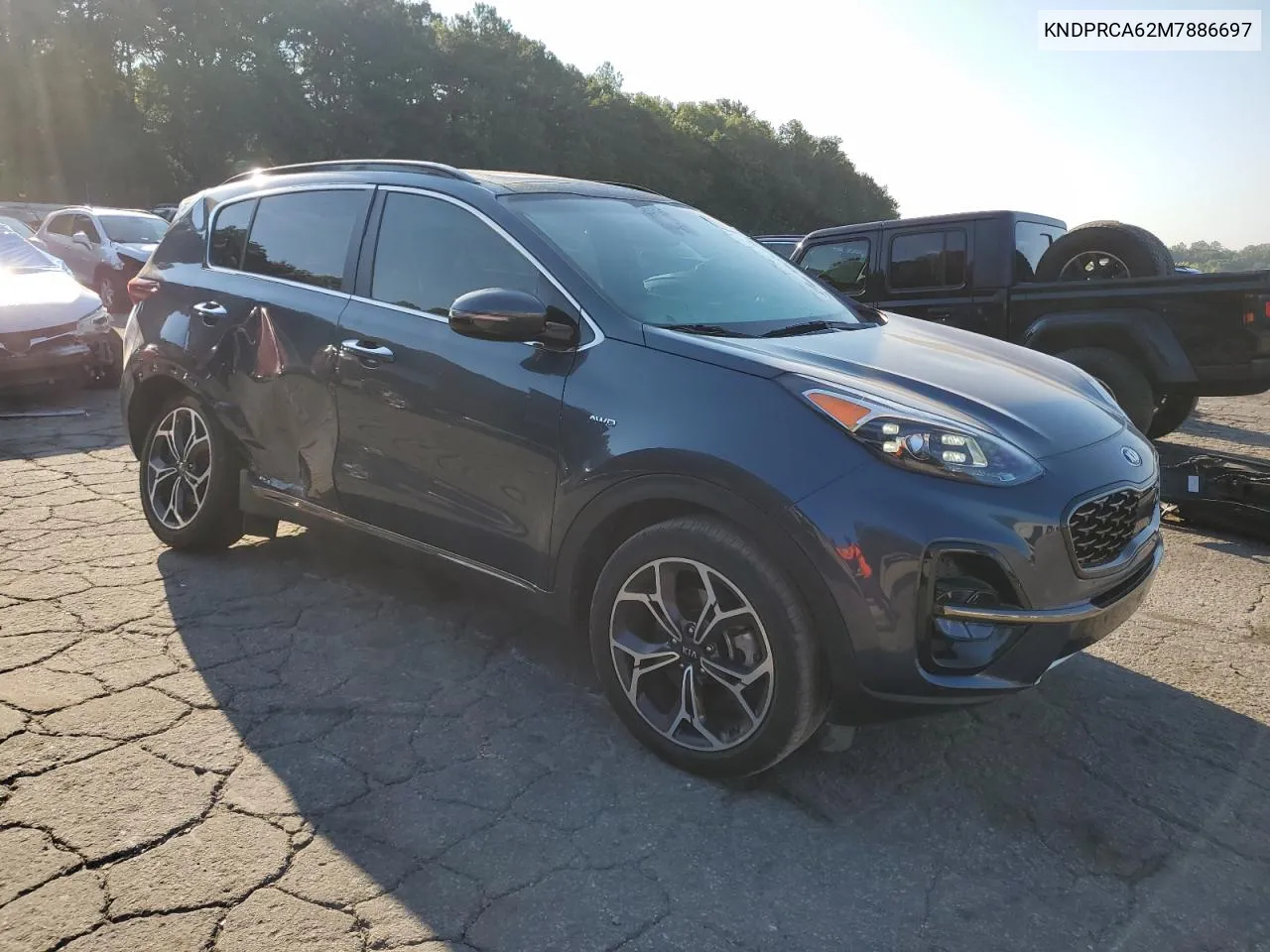 2021 Kia Sportage Sx VIN: KNDPRCA62M7886697 Lot: 72491024