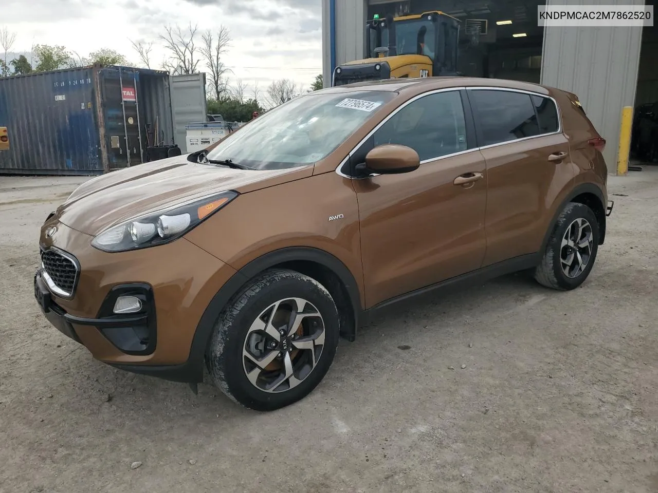 2021 Kia Sportage Lx VIN: KNDPMCAC2M7862520 Lot: 72796574