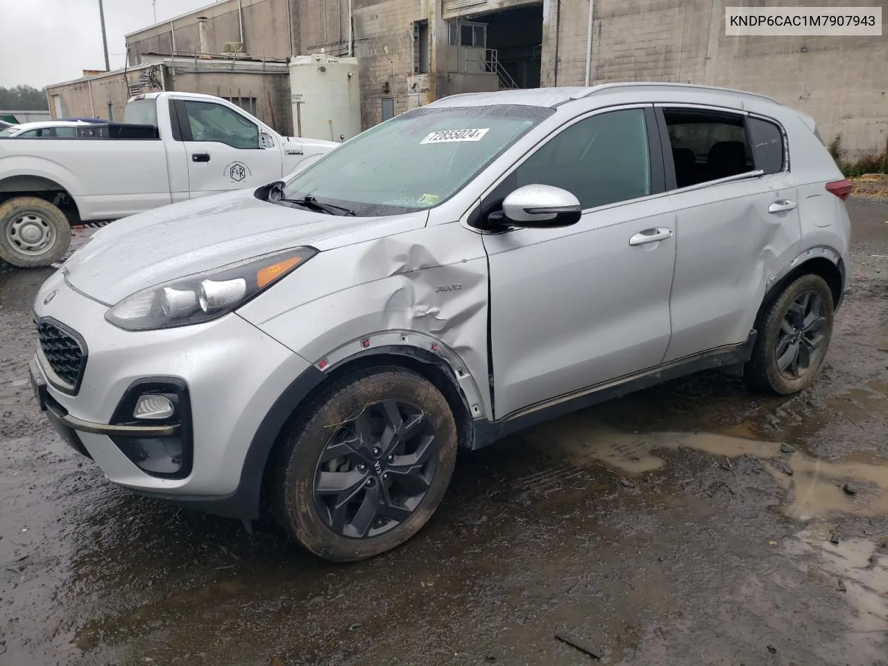 2021 Kia Sportage S VIN: KNDP6CAC1M7907943 Lot: 72855024