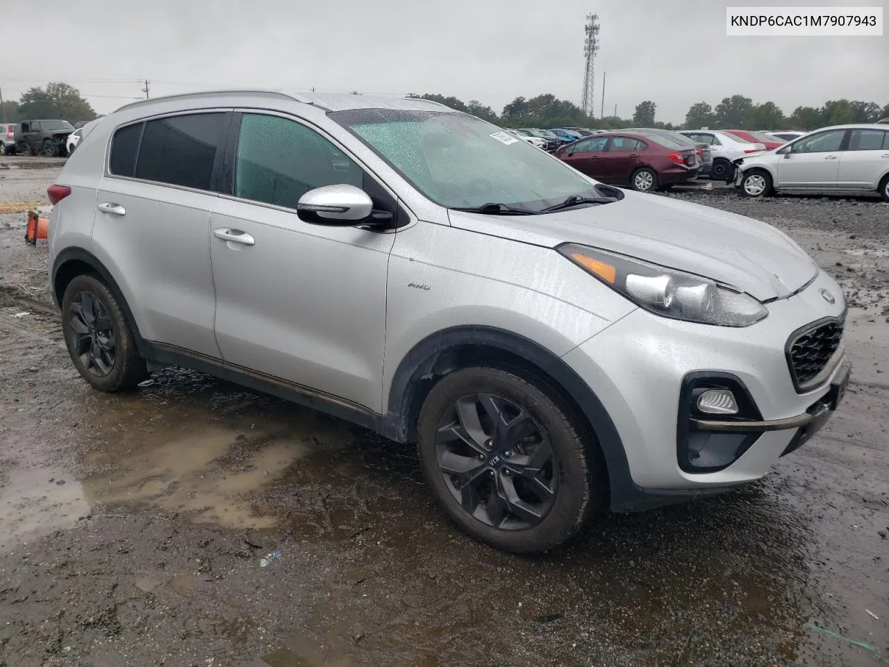 2021 Kia Sportage S VIN: KNDP6CAC1M7907943 Lot: 72855024