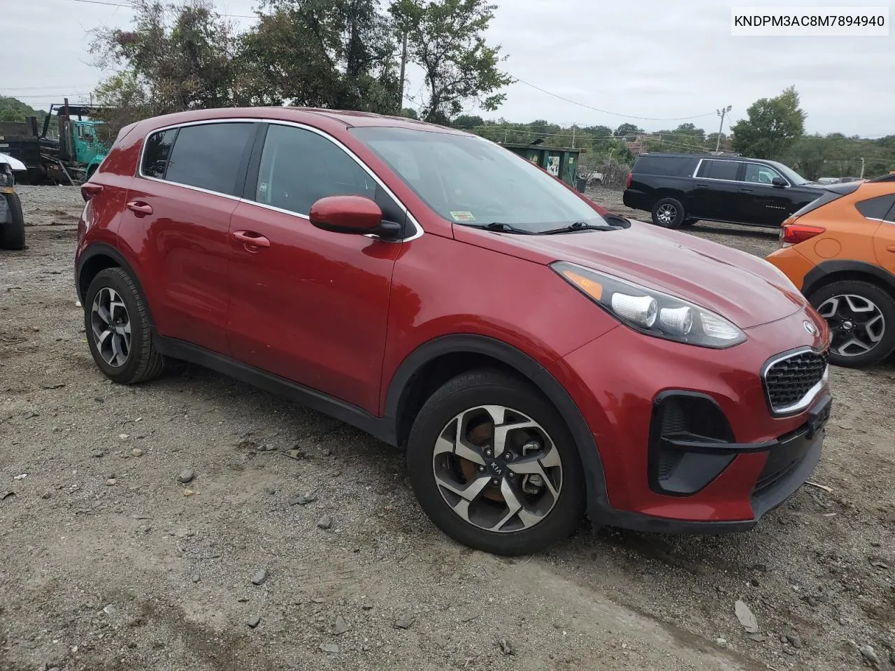 2021 Kia Sportage Lx VIN: KNDPM3AC8M7894940 Lot: 72991044