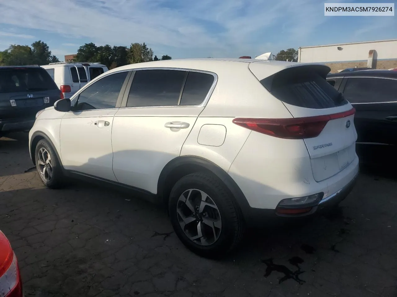 KNDPM3AC5M7926274 2021 Kia Sportage Lx