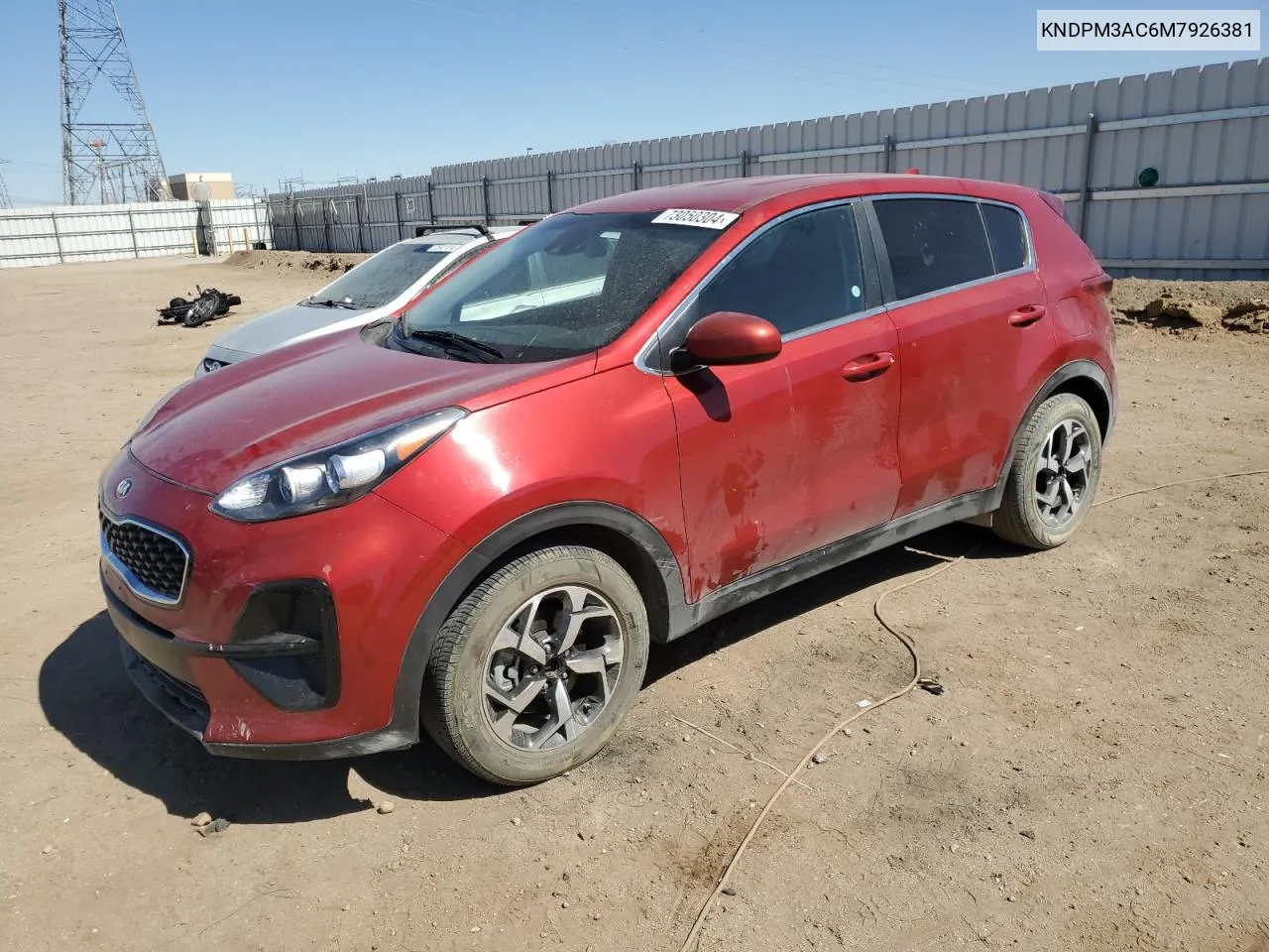 2021 Kia Sportage Lx VIN: KNDPM3AC6M7926381 Lot: 73050304