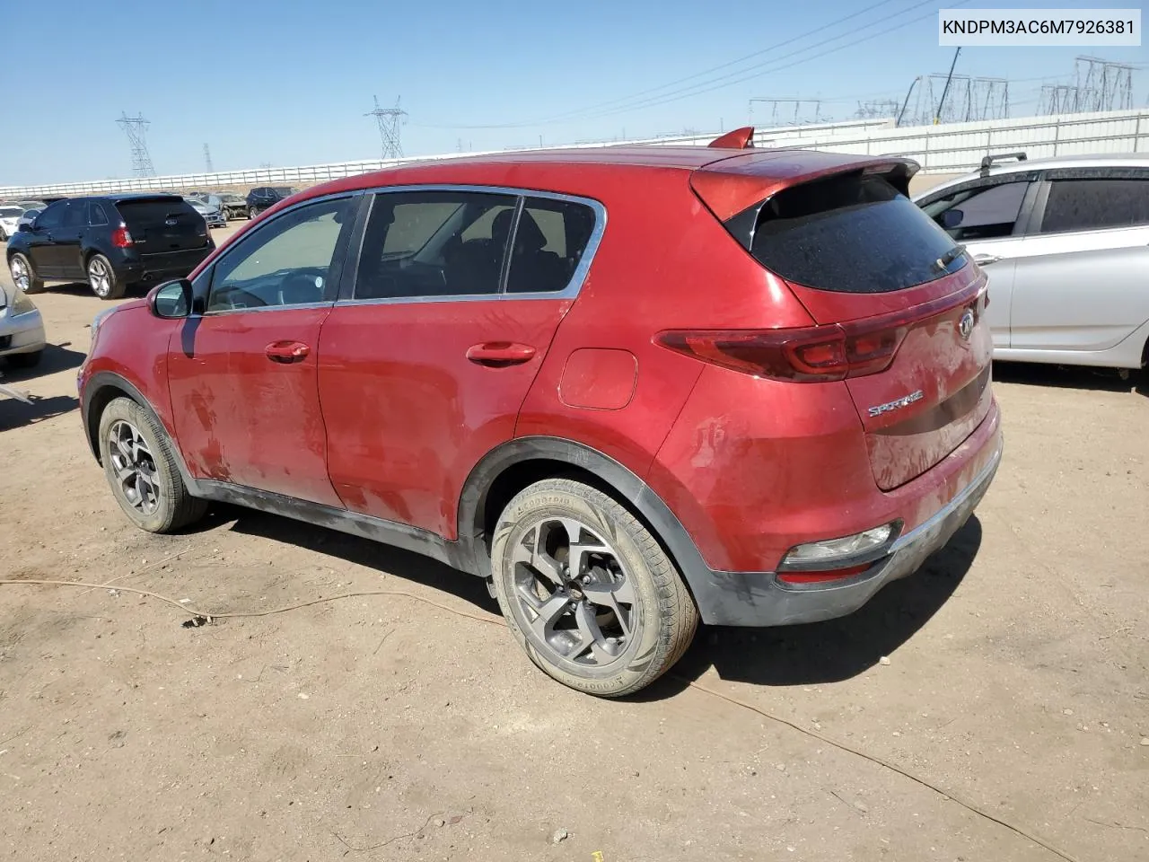 2021 Kia Sportage Lx VIN: KNDPM3AC6M7926381 Lot: 73050304