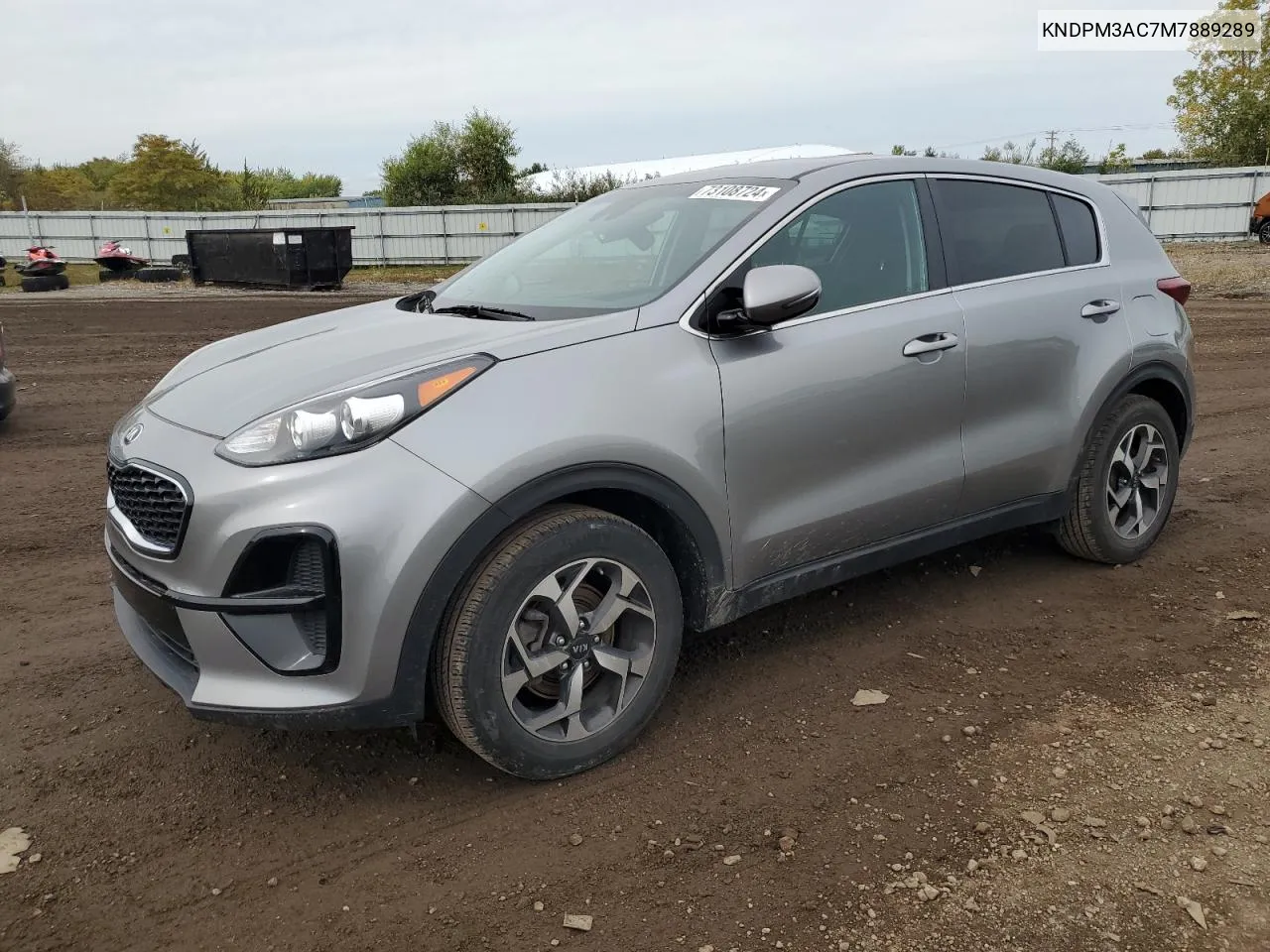 2021 Kia Sportage Lx VIN: KNDPM3AC7M7889289 Lot: 73108724