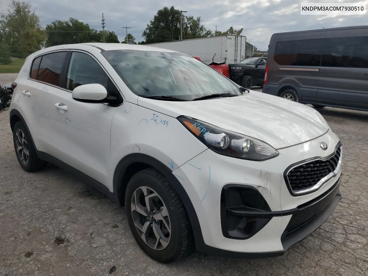 2021 Kia Sportage Lx VIN: KNDPM3AC0M7930510 Lot: 73203044