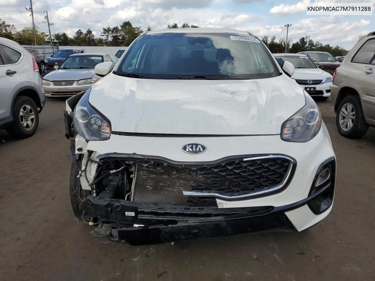 2021 Kia Sportage Lx VIN: KNDPMCAC7M7911288 Lot: 73498654