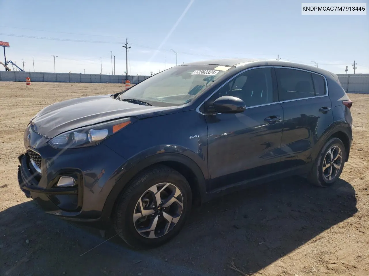 2021 Kia Sportage Lx VIN: KNDPMCAC7M7913445 Lot: 73503334