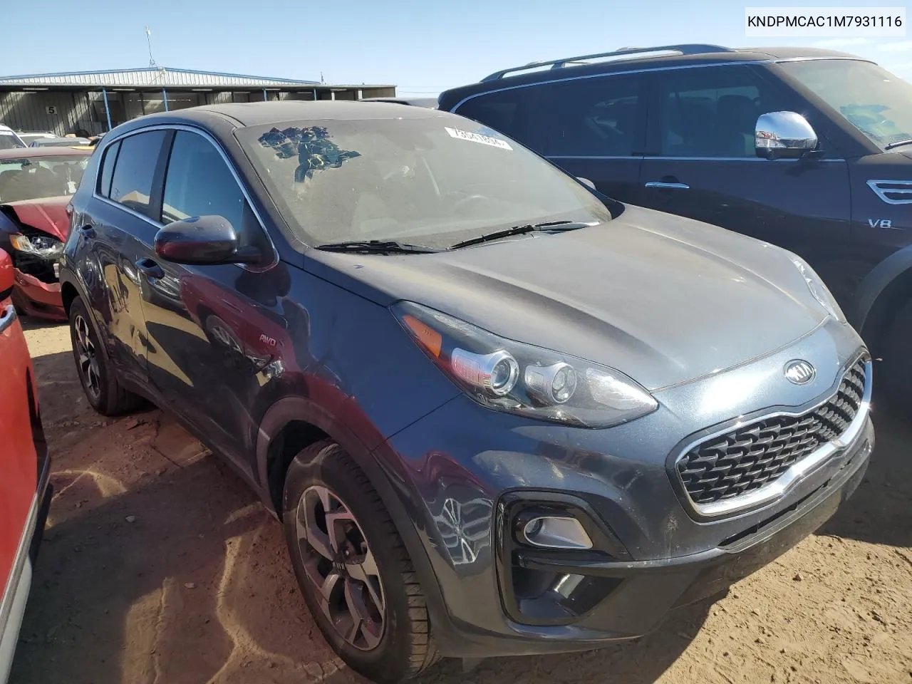 2021 Kia Sportage Lx VIN: KNDPMCAC1M7931116 Lot: 73541894