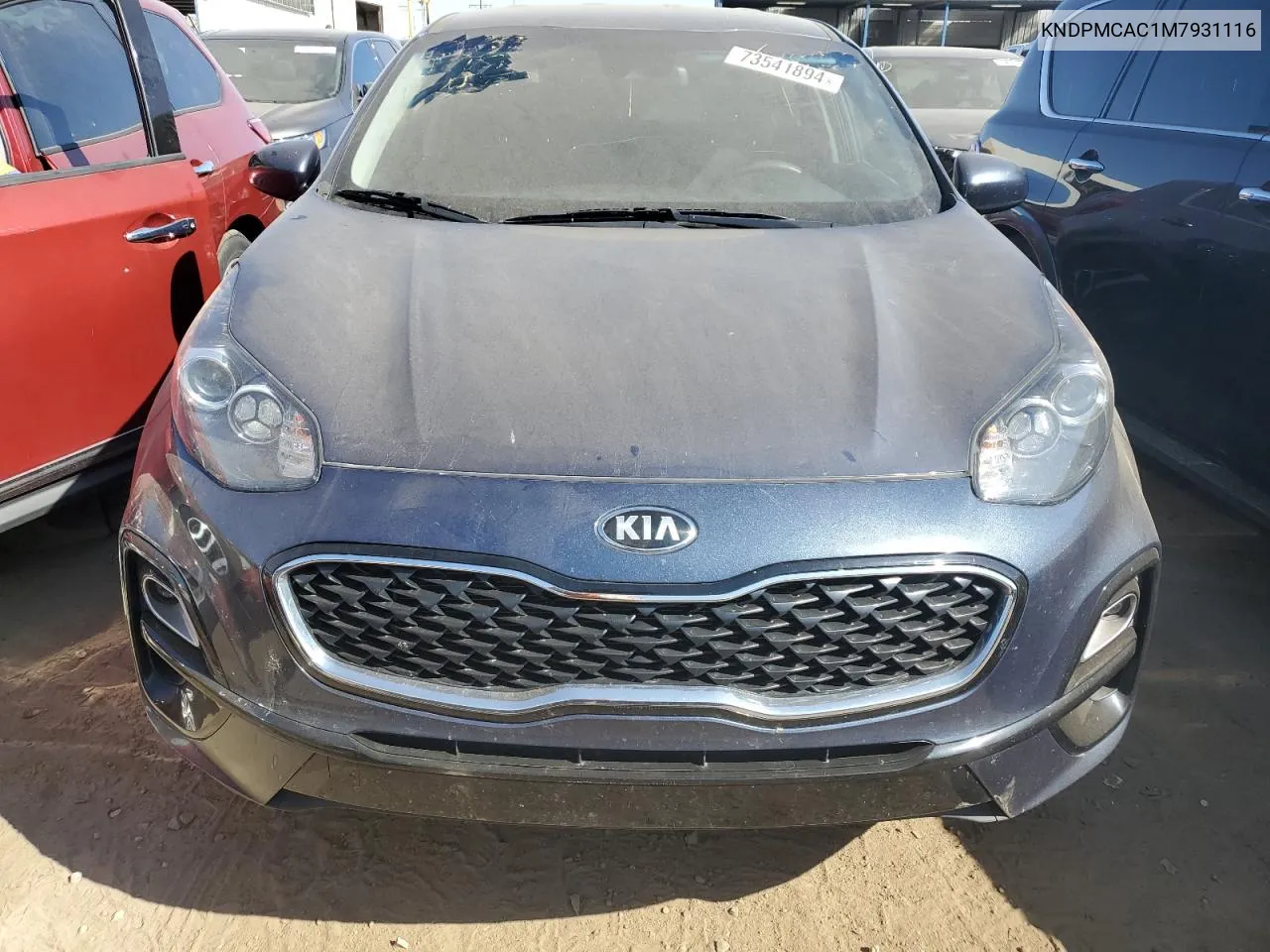 2021 Kia Sportage Lx VIN: KNDPMCAC1M7931116 Lot: 73541894