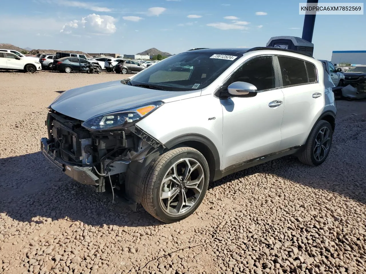 2021 Kia Sportage Sx VIN: KNDPRCA6XM7852569 Lot: 73612524