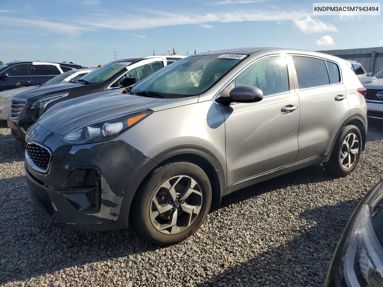 2021 Kia Sportage Lx VIN: KNDPM3AC5M7943494 Lot: 73798364