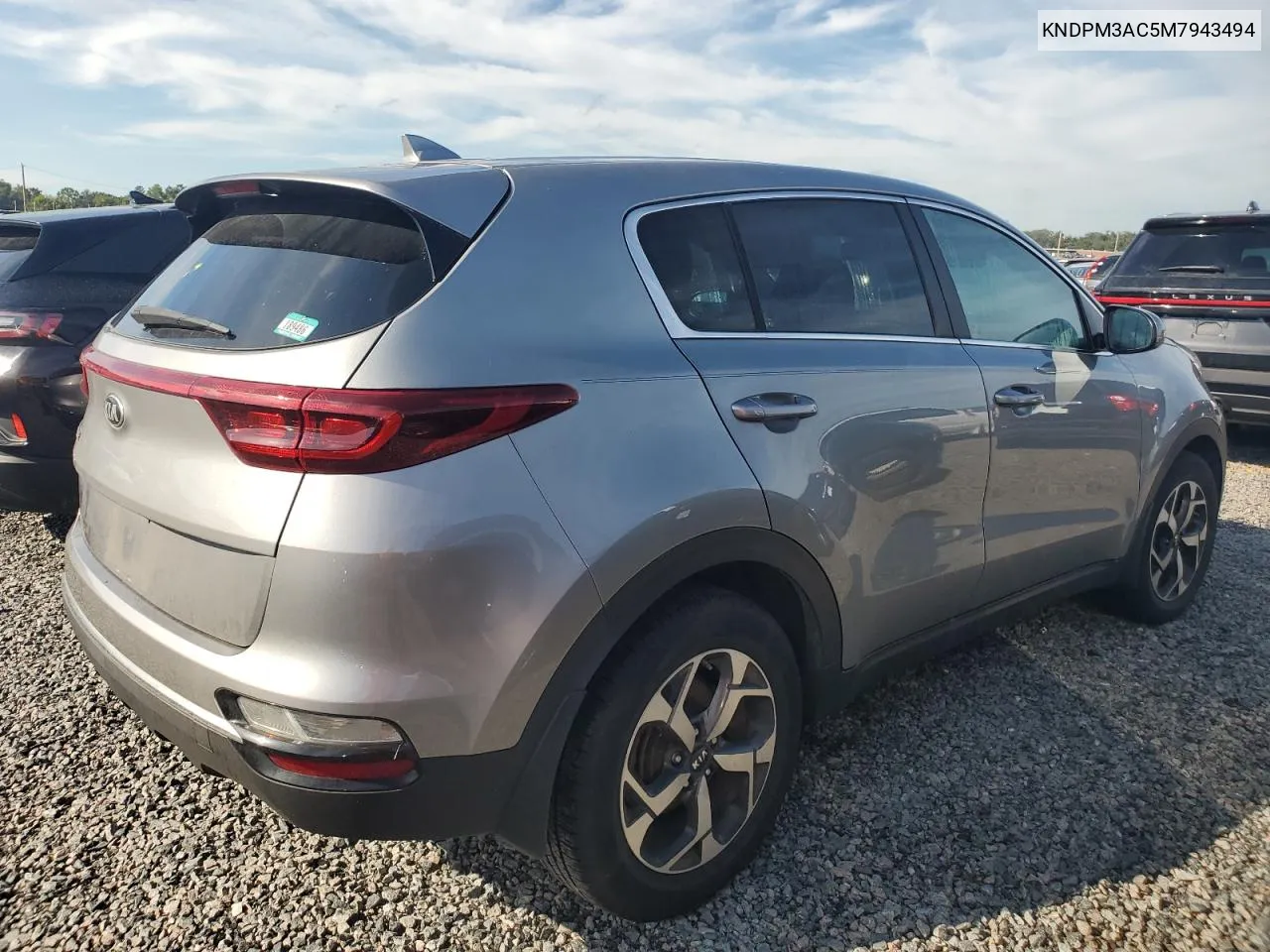 2021 Kia Sportage Lx VIN: KNDPM3AC5M7943494 Lot: 73798364