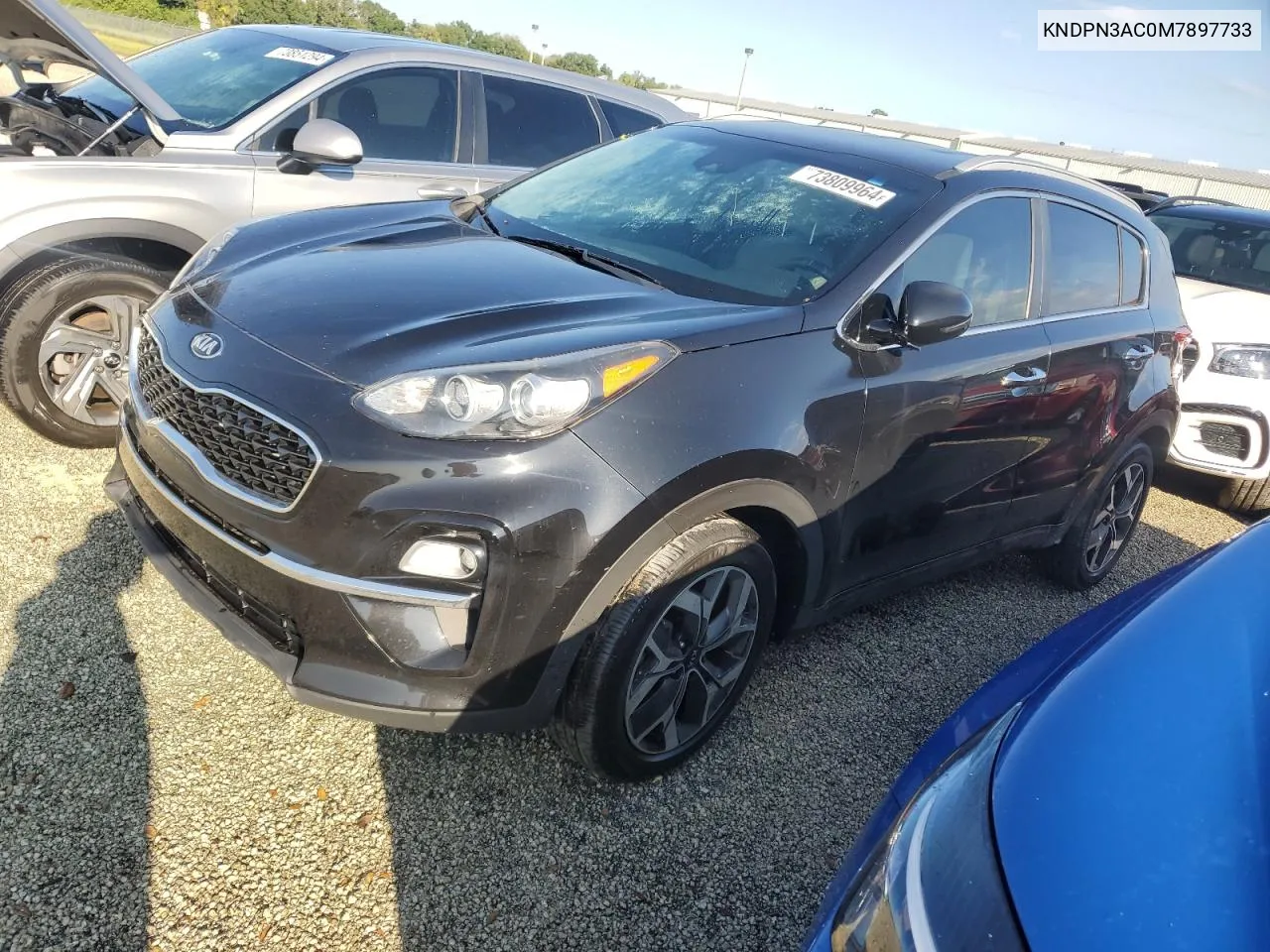 2021 Kia Sportage Ex VIN: KNDPN3AC0M7897733 Lot: 73809964