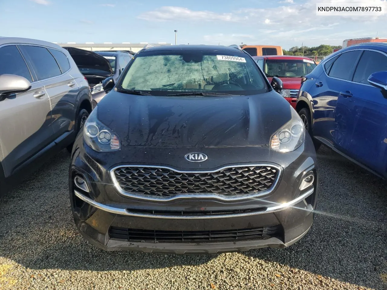 2021 Kia Sportage Ex VIN: KNDPN3AC0M7897733 Lot: 73809964