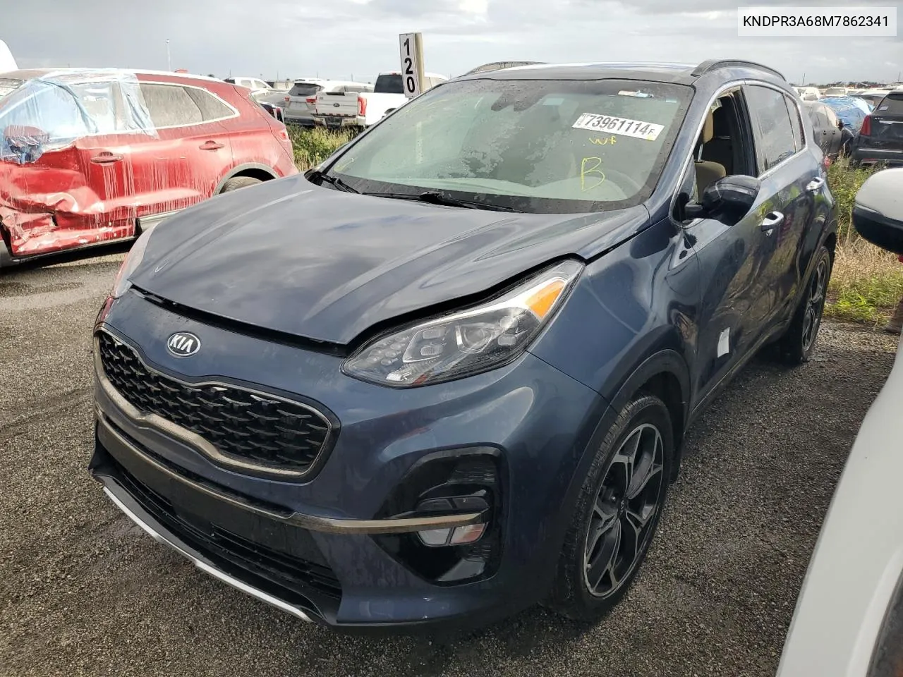 2021 Kia Sportage Sx VIN: KNDPR3A68M7862341 Lot: 73961114