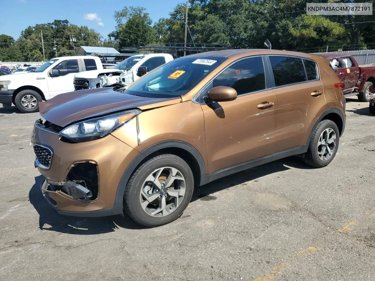 2021 Kia Sportage Lx VIN: KNDPM3AC4M7872191 Lot: 73962644