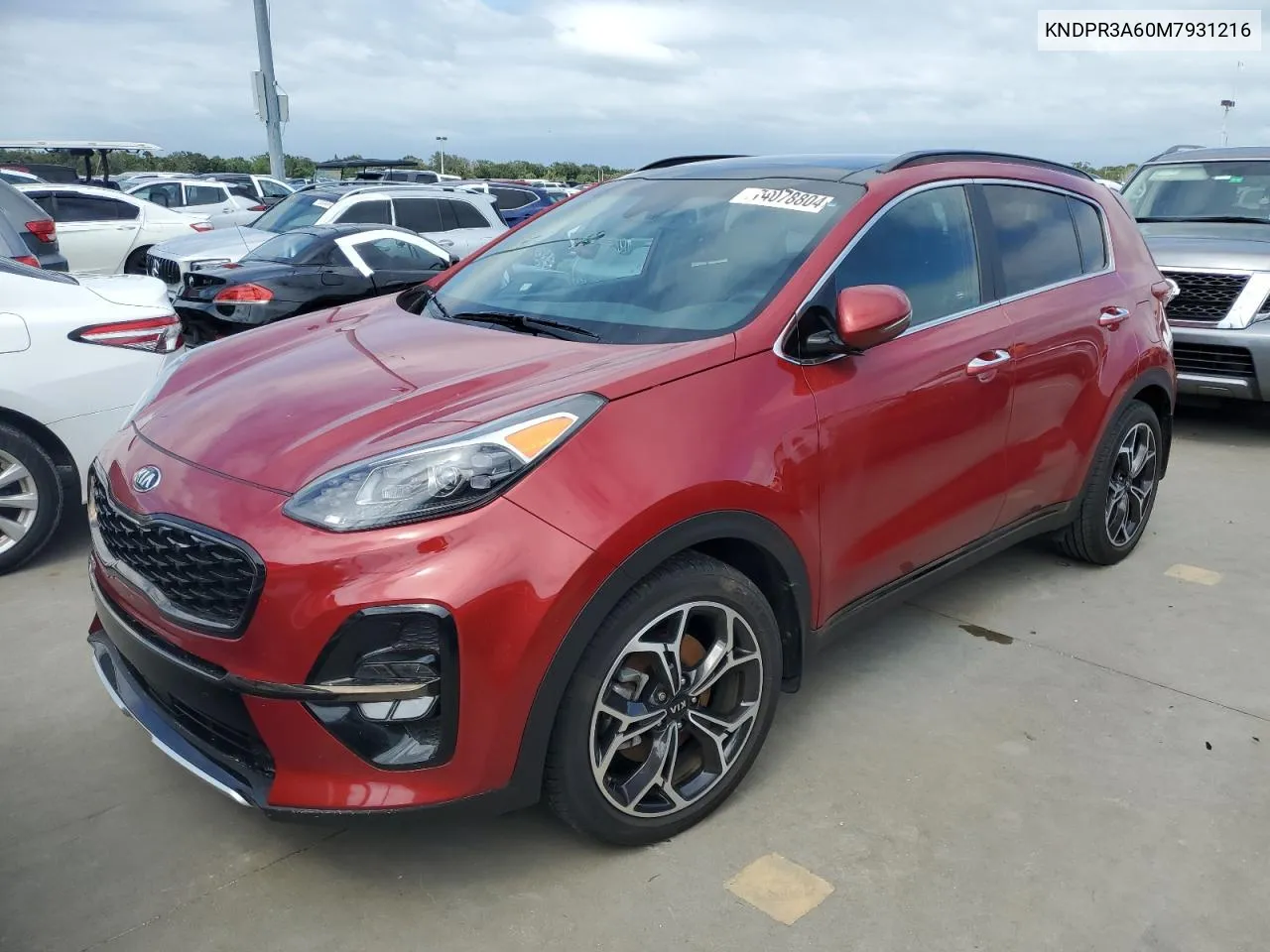 2021 Kia Sportage Sx VIN: KNDPR3A60M7931216 Lot: 74078804